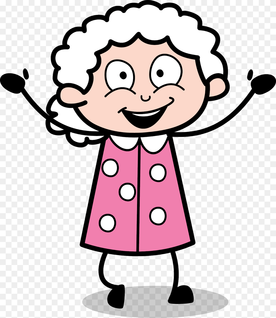 Cartoon Granny, Pattern, Baby, Face, Head Png