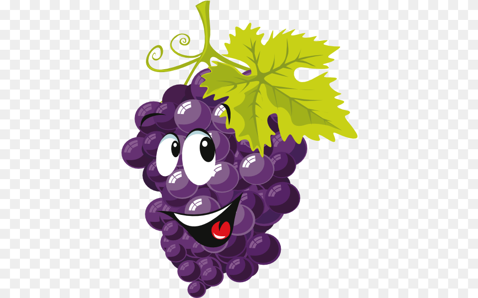 Cartoon Grapes Icons Clip Art Grape Cartoon, Food, Fruit, Plant, Produce Free Png