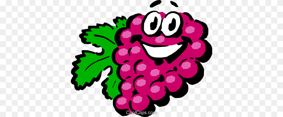 Cartoon Grapes Royalty Free Vector Clip Art Illustration, Food, Fruit, Plant, Produce Png