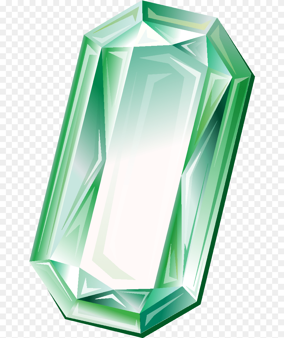 Cartoon Green Geometric Diamond Element Crystal, Accessories, Gemstone, Jewelry, Emerald Free Transparent Png