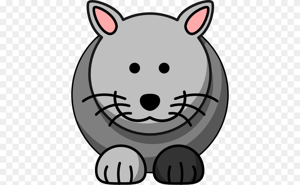 Cartoon Grey Cat Clip Art, Ammunition, Grenade, Weapon, Animal Free Png Download