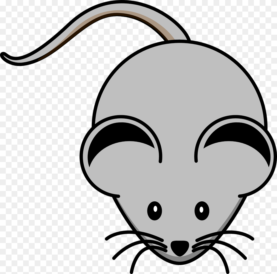 Cartoon Grey Mouse Clipart, Stencil, Animal, Baby, Mammal Free Png