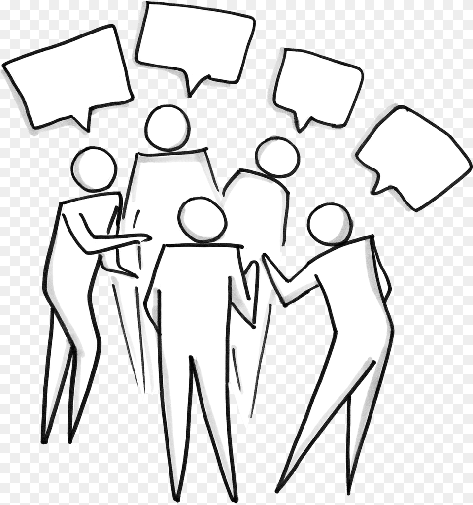 Cartoon Group Of People Talking Cartoon, Person, Graduation, Crowd, Art Png