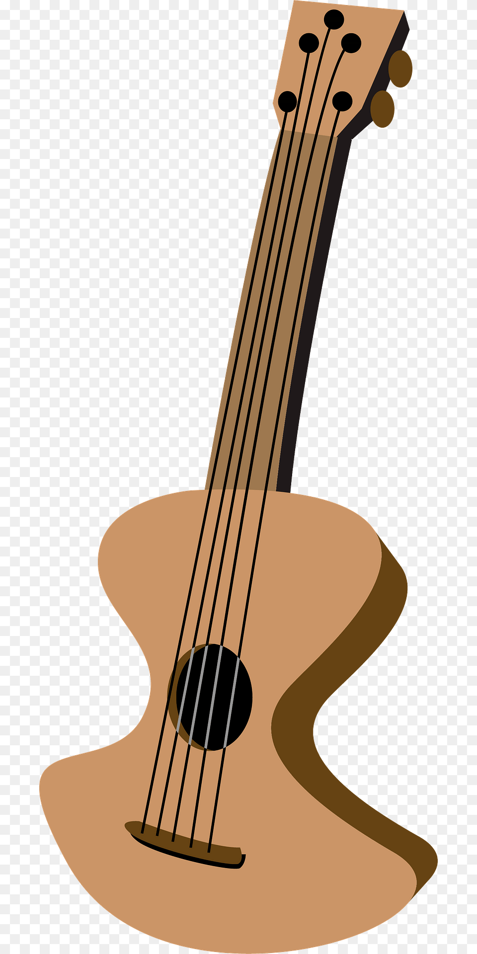 Cartoon Guitar Clipart, Bass Guitar, Musical Instrument Png Image