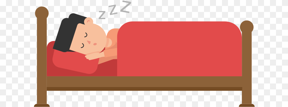 Cartoon Guy Sleeping In Bed, Person, Couch, Furniture, Reading Png