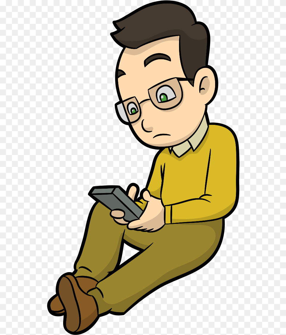 Cartoon Guy Texting Guy Texting Cartoon, Person, Face, Head, Electronics Free Transparent Png