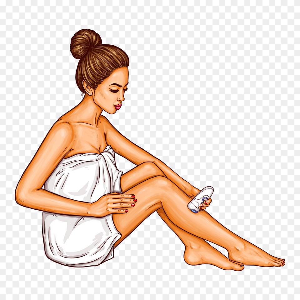 Cartoon Hair Removal Chicke Hd Tea Tree Oil For Strawberry Legs, Adult, Person, Female, Woman Free Png Download
