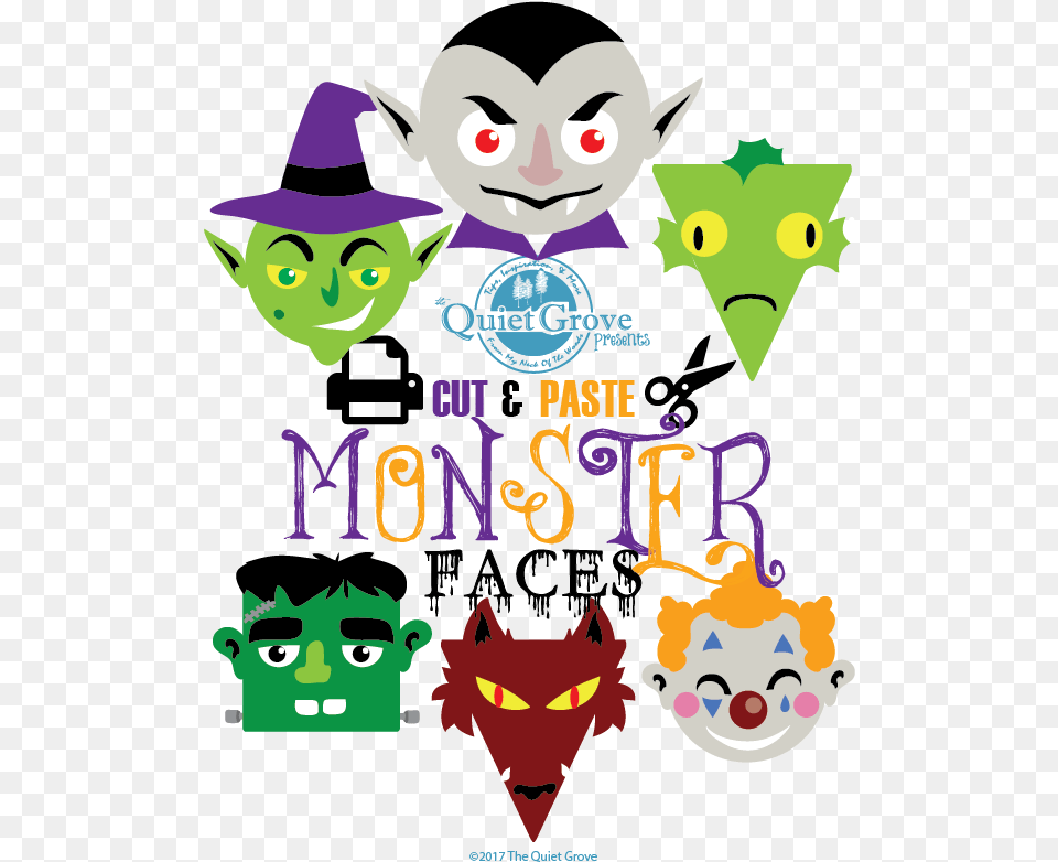 Cartoon Halloween Monster Faces, Face, Person, Head, Baby Free Png