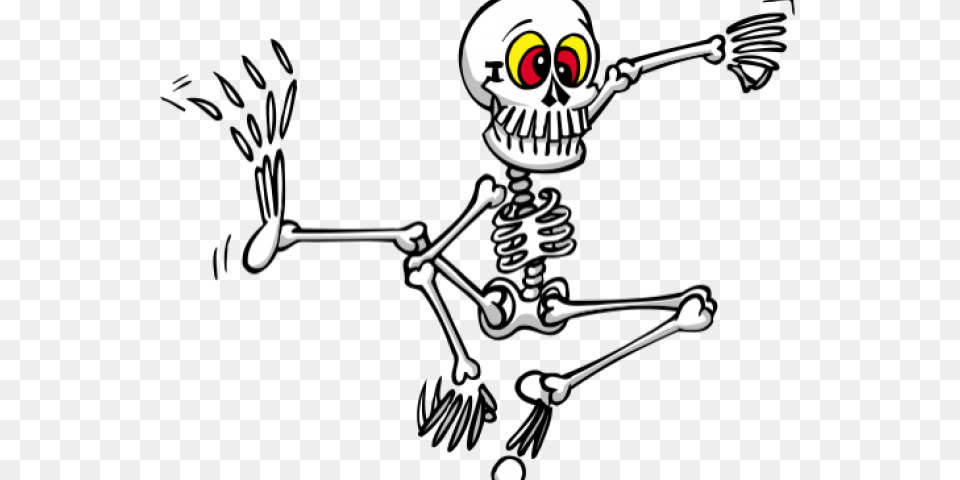 Cartoon Halloween Skeleton Dancing Skeleton Gif Clipart Png