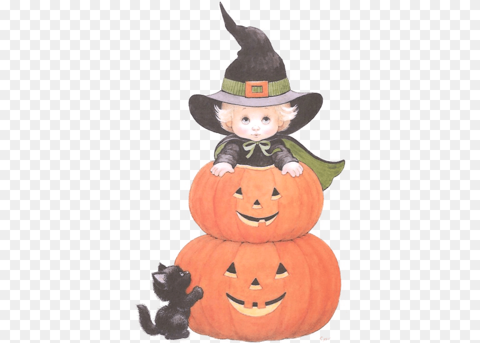 Cartoon Halloween Witch Clipart, Pumpkin, Food, Vegetable, Plant Png
