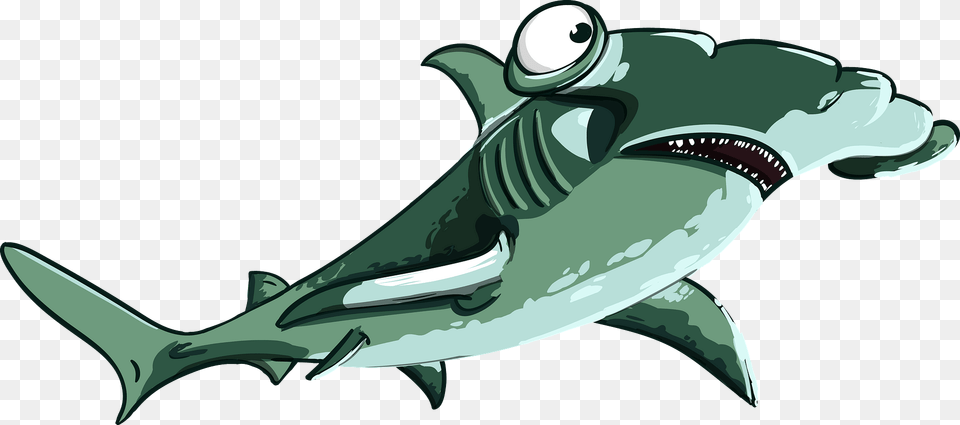 Cartoon Hammerhead Shark Clipart, Animal, Fish, Sea Life, Aircraft Free Png