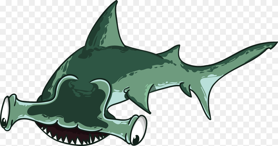 Cartoon Hammerhead Shark Clipart, Animal, Fish, Sea Life Free Transparent Png