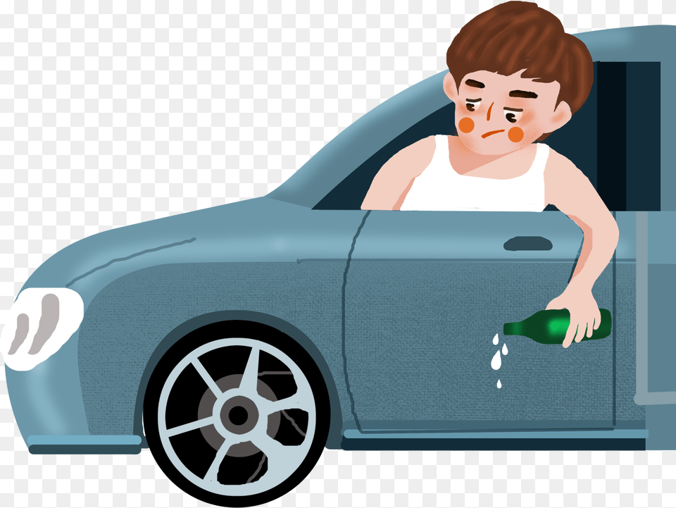 Cartoon Hand Drawn Illustration Character And Psd Cartoon, Wheel, Machine, Car, Vehicle Png Image