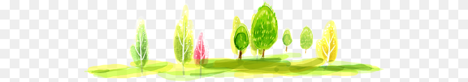 Cartoon Hand Painted Tree Material Animation, Bud, Sprout, Plant, Moss Free Png