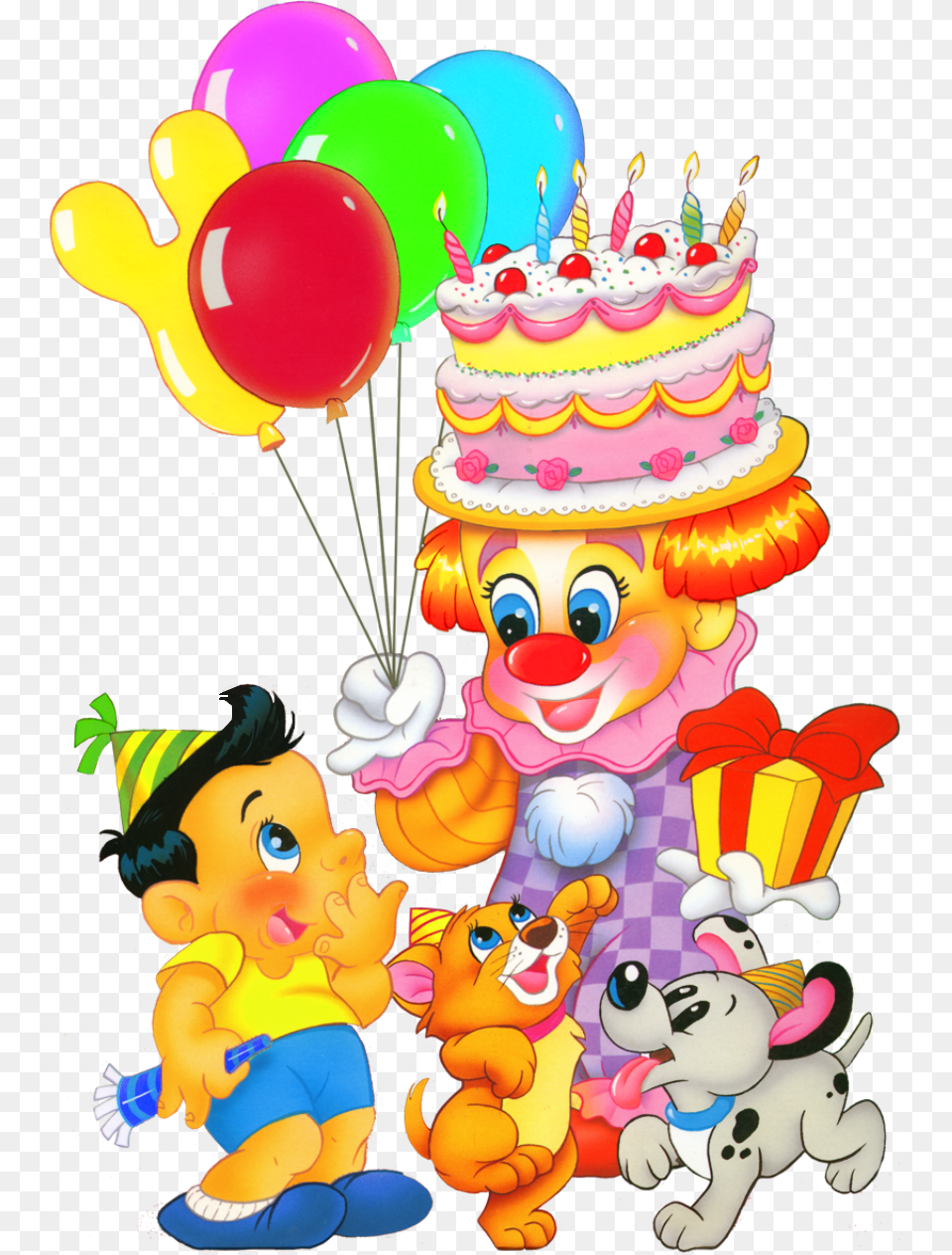 Cartoon Happy Birthday Wishes, Person, People, Balloon, Birthday Cake Free Png Download