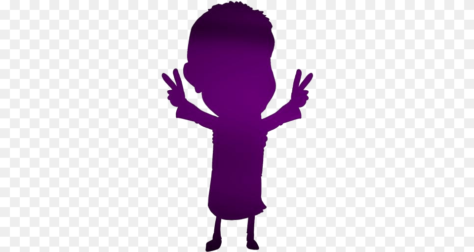 Cartoon Happy Person Images Illustration, Silhouette, Purple, Baby Free Png Download
