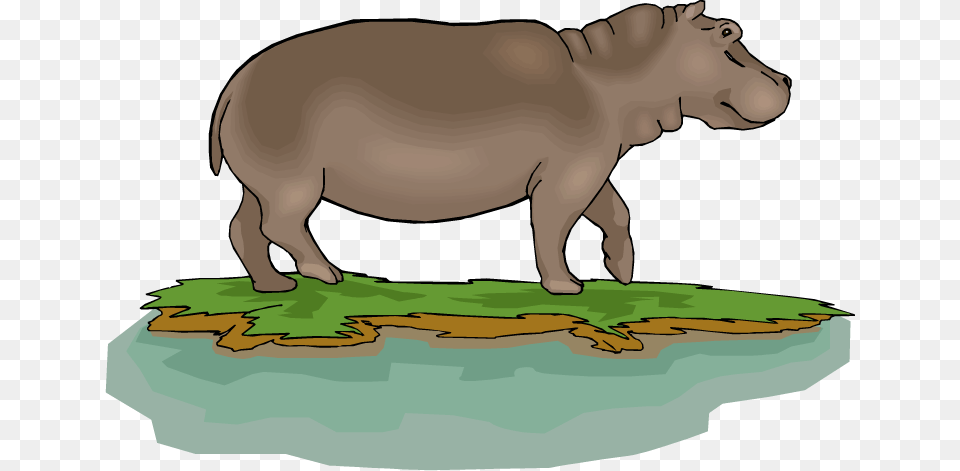 Cartoon Hippo Clipart Clipartme Hippo Eating Clipart, Animal, Person, Mammal, Wildlife Png Image