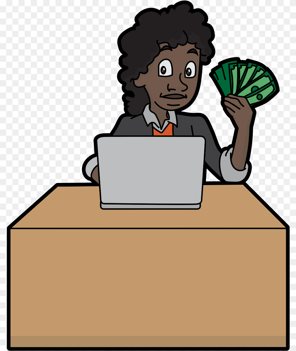 Cartoon Holding Money, Baby, Person, Photography, Portrait Free Transparent Png