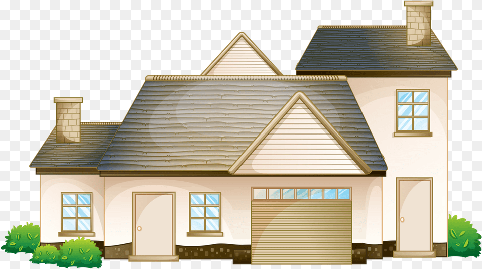 Cartoon Home In, Architecture, Building, Housing, Garage Png