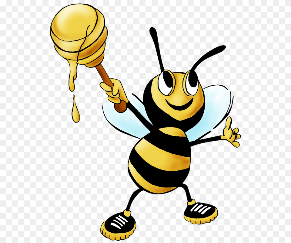 Cartoon Honey Bee Clip Art, Animal, Insect, Invertebrate, Wasp Free Png