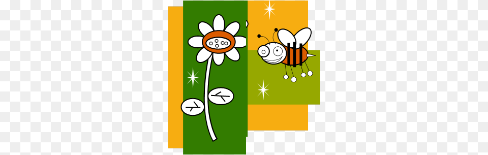 Cartoon Honey Bee Images, Daisy, Flower, Plant, Envelope Png
