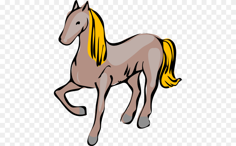 Cartoon Horse Clip Art For Web, Animal, Colt Horse, Mammal Png Image