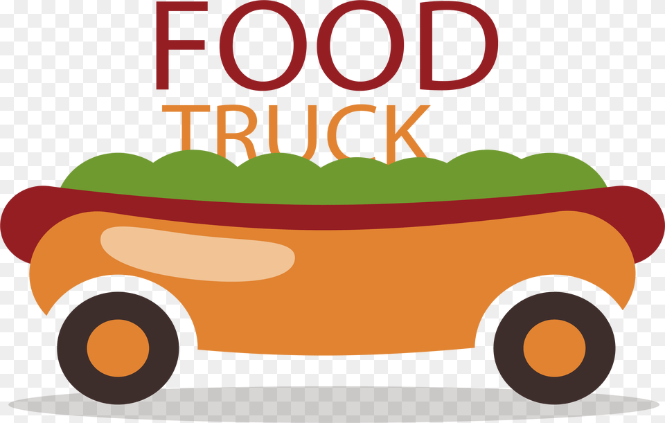 Cartoon Hot Dog Clipart Food Truck Clipart Transparent Background, Moving Van, Transportation, Van, Vehicle Png