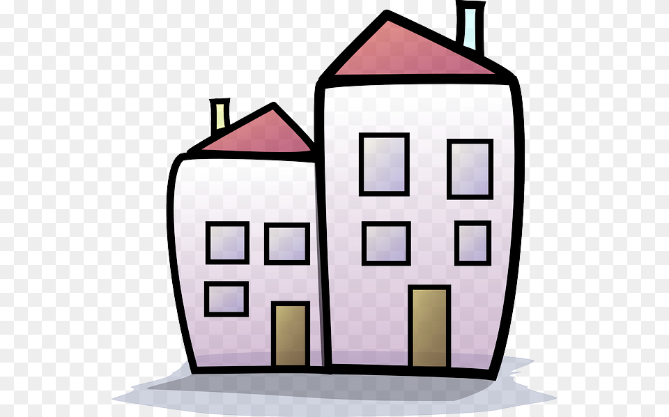 Cartoon House Cartoon Home, City, Neighborhood, Architecture, Building Png Image