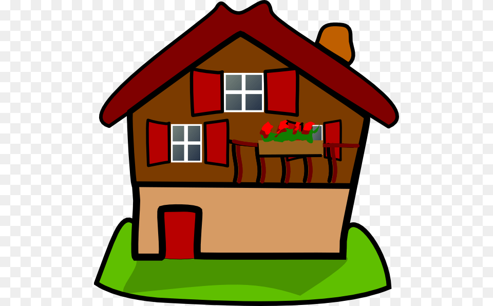 Cartoon House Clip Art At Clkercom Vector Clip Art Home Clip Art, Architecture, Building, Countryside, Rural Free Png