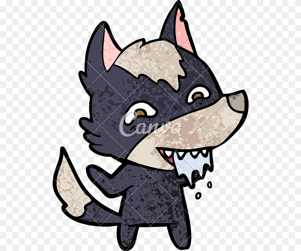Cartoon Hungry Wolf, Baby, Person, Electronics, Hardware Free Png