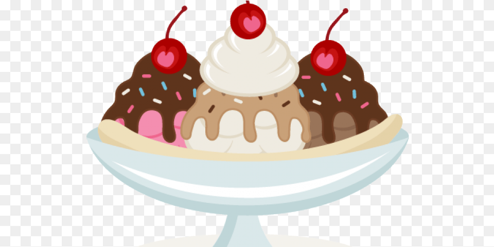 Cartoon Ice Cream Sundae Ice Cream Sundae Images Clipart, Birthday Cake, Ice Cream, Food, Dessert Png Image