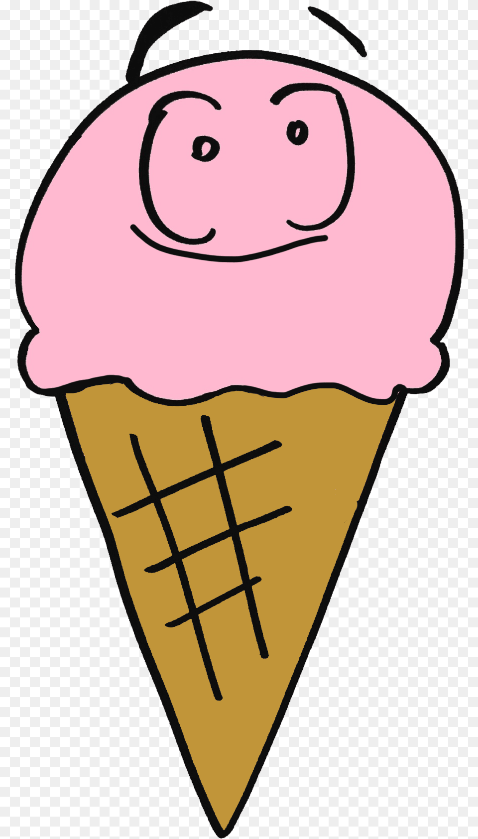 Cartoon Ice Cream With Sprinkles Clipart Download Cartoon Ice Cream With Sprinkles, Dessert, Food, Ice Cream, Cone Png Image