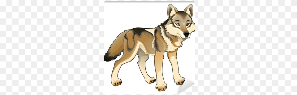 Cartoon Illustration Of A Wolf Pendant Necklace, Animal, Canine, Mammal, Red Wolf Png Image