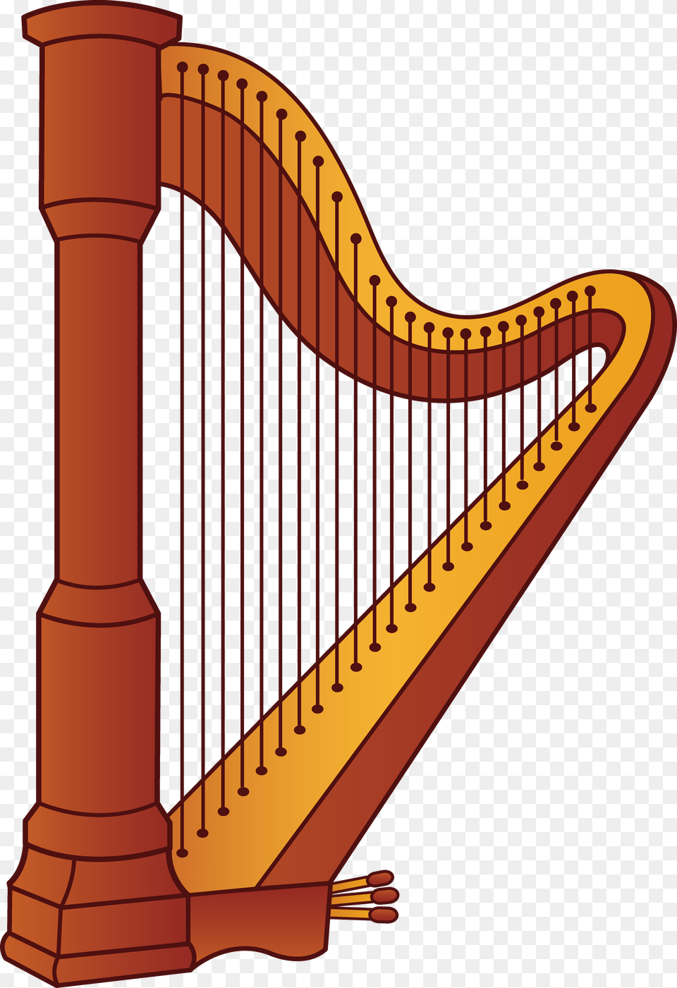 Cartoon Illustration Of Violin Musical Instrument Clip Art Royalty, Musical Instrument, Harp Free Png Download