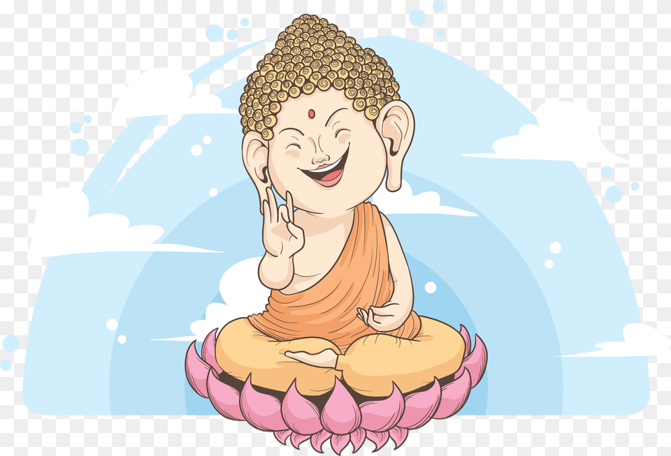 Cartoon Illustration Transprent Cake Meditating Cartoon Vector Baby, Person, Face, Head Free Transparent Png