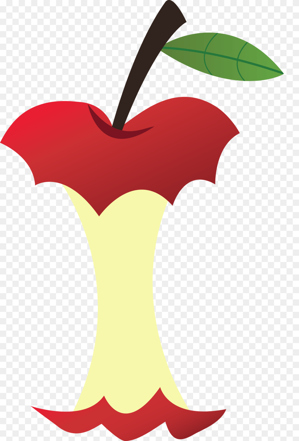 Cartoon Image Apple Core, Flower, Plant, Petal, Fruit Free Png Download