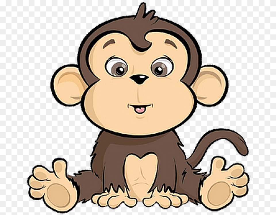 Cartoon Image Cakes Baby Monkey Cartoon, Toy, Plush, Face, Head Free Png