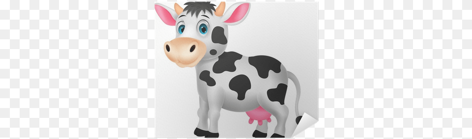 Cartoon Image Of A Calf, Animal, Cattle, Cow, Dairy Cow Free Transparent Png