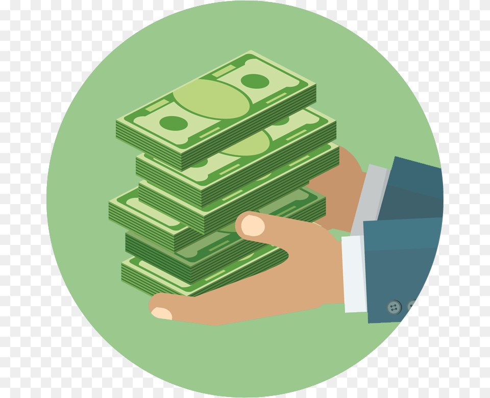 Cartoon Of Money, Green Png Image