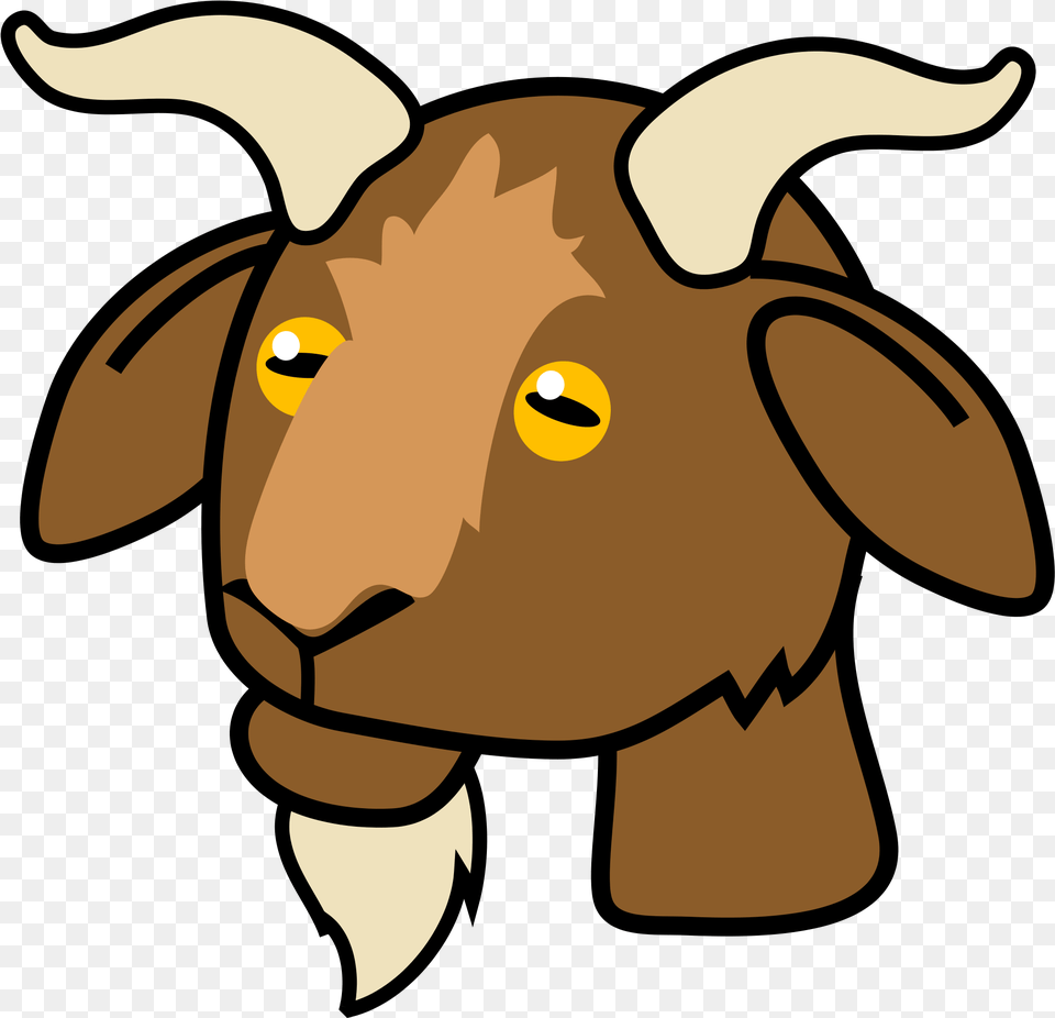 Cartoon Images Of A Goat Face, Livestock, Animal, Mammal, Fish Free Png