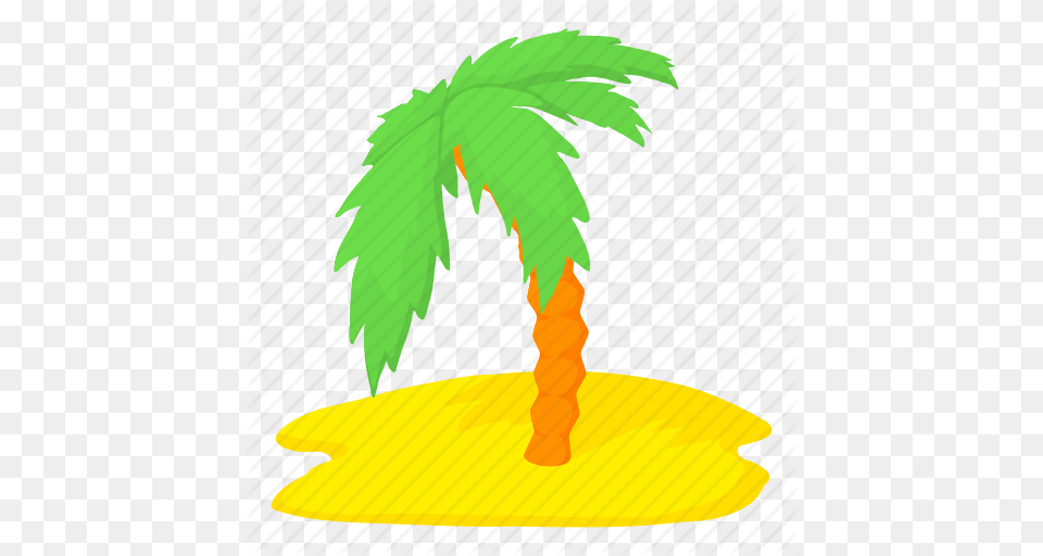 Cartoon Island Palm Palm Tree Travel Tree Tropical Icon, Palm Tree, Plant, Leaf, Vegetation Png Image