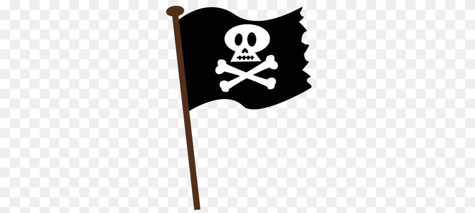 Cartoon Jolly Roger Flag, People, Person, Pirate, Stencil Free Png Download