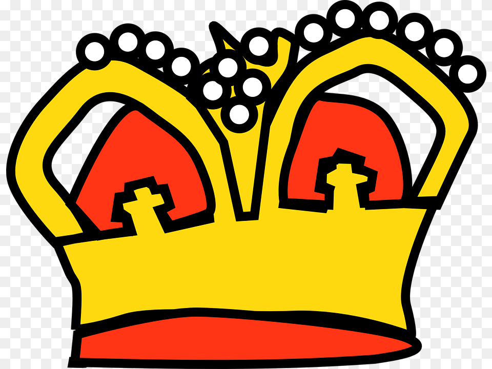 Cartoon Kings Crown King Crown Cartoon Full Size Gold Crown Cartoon, Accessories, Jewelry Free Transparent Png