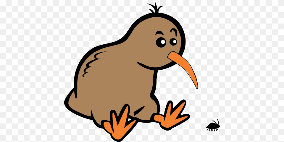 Cartoon Kiwi Bird Transparent Birdpng Simple Cartoon Kiwi Bird, Animal, Beak, Kiwi Bird Free Png