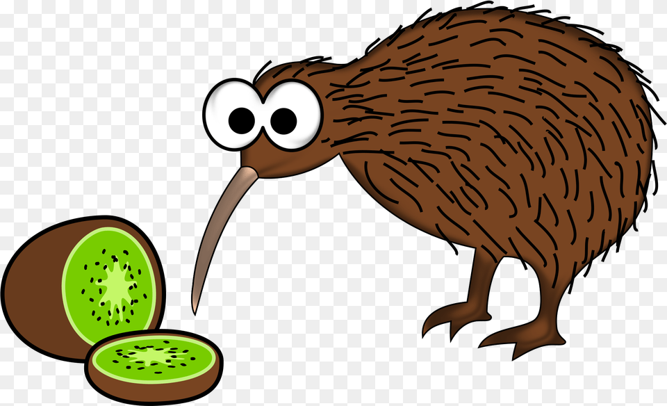 Cartoon Kiwi Bird Transparent Kiwi Bird Clipart, Food, Fruit, Plant, Produce Png