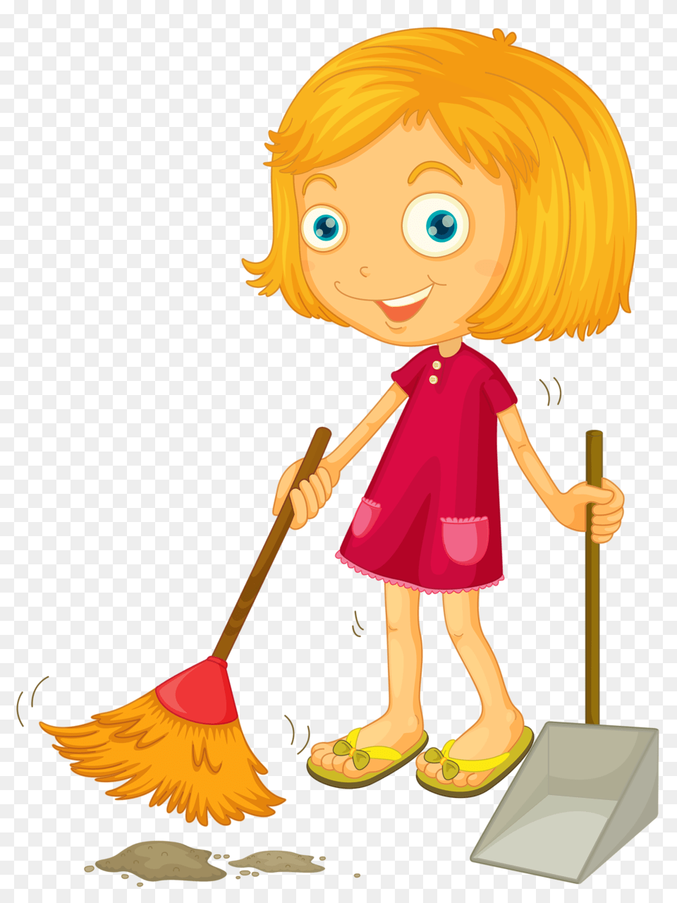 Cartoon Kutties Clip Art Children And Scrapbook, Cleaning, Person, Child, Female Png