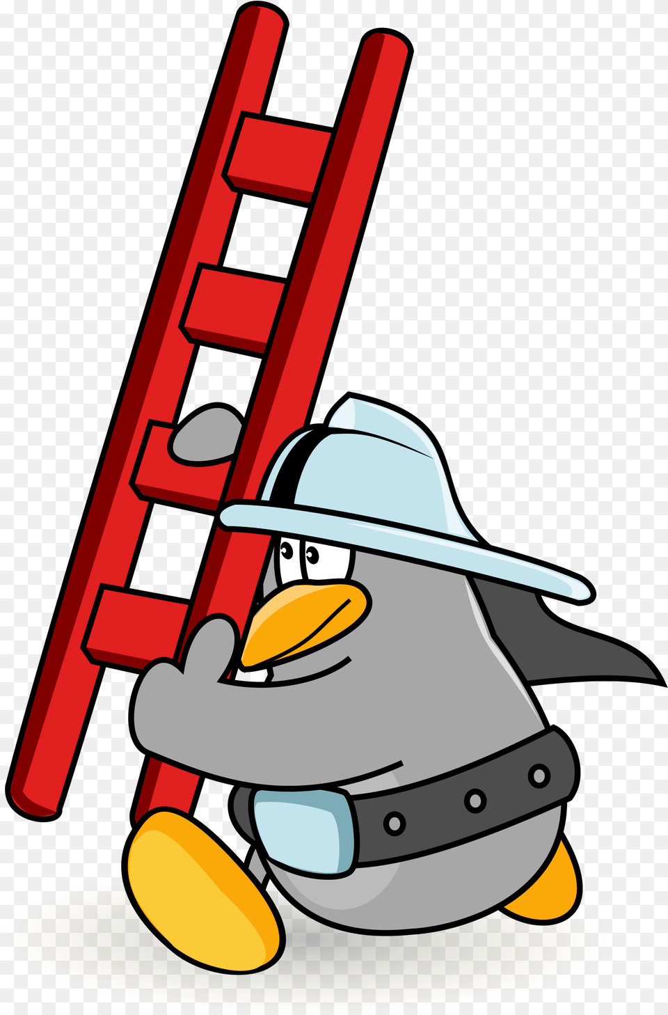 Cartoon Ladders Clipart Cartoon Transparent Ladder, Clothing, Hardhat, Helmet, Outdoors Free Png Download