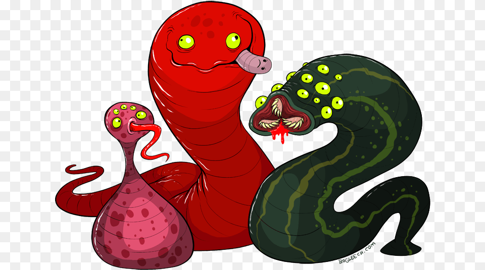 Cartoon Leech, Animal Free Png