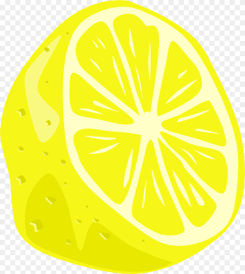 Cartoon Lemon 3 Image Half Lemon Clip Art, Citrus Fruit, Food, Fruit, Plant Free Png