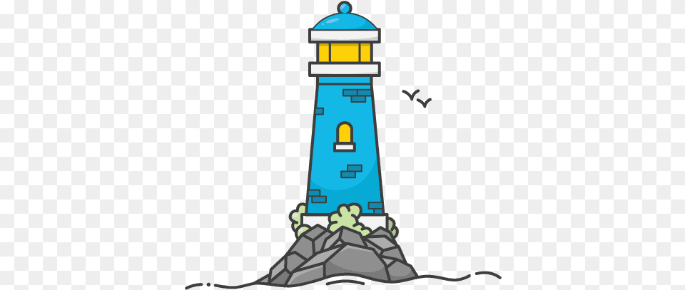 Cartoon Light House Lighthouse Cartoon, Architecture, Building, Tower, Beacon Free Png